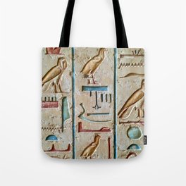 Ancient Egyptian Hieroglyphics Tote Bag
