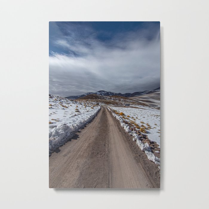 Snow Desert Path Metal Print
