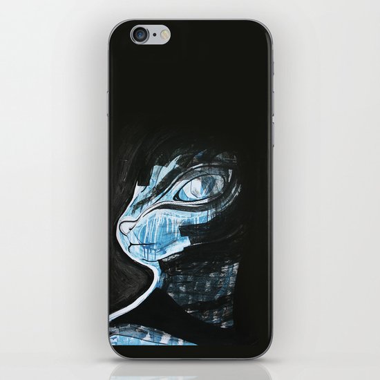 Cat Blue iPhone & iPod Skin