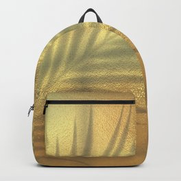 Shadow Golden Backpack | Darkness, Shape, Shadow, Palmtree, Graphicdesign, Style, Golden, Leaves, Twilight, Silhouette 