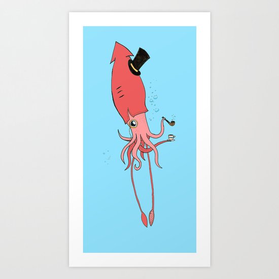 Gentlesquid Art Print