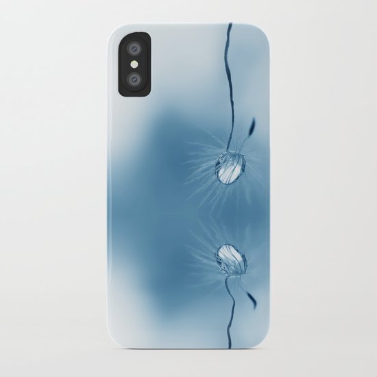 dandelion blue seed iPhone Case