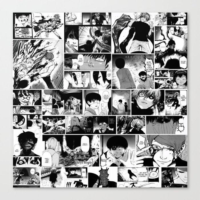 Tokyo Ghoul Manga Caps Canvas Print By Shiloh Society6