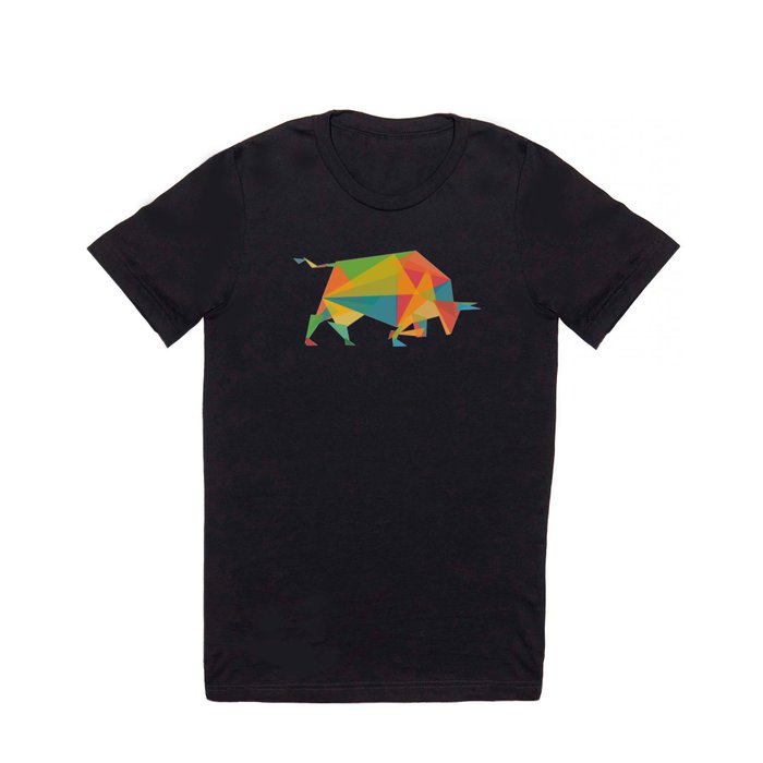 Fractal Geometric Bull T Shirt