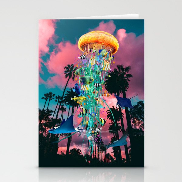 Electric Jellyfish In California Stationery Cards