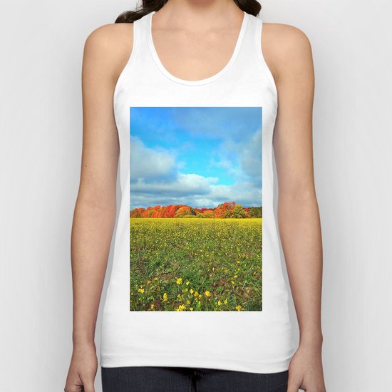Autumn's Contrasts Unisex Tank Top