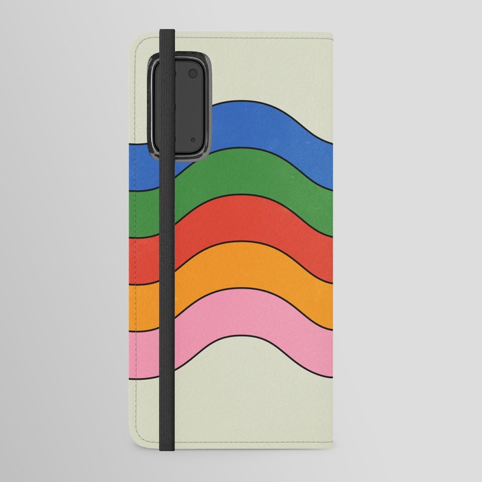 Retro Candy Waves Android Wallet Case