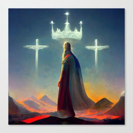 Crowned King Canvas Print