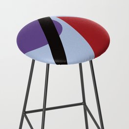 Abstract pattern of geometric shapes Bar Stool