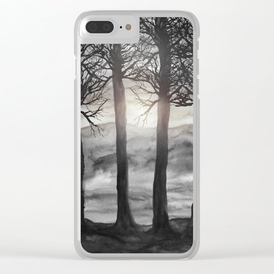 Grateful Love Song B&W Clear iPhone Case