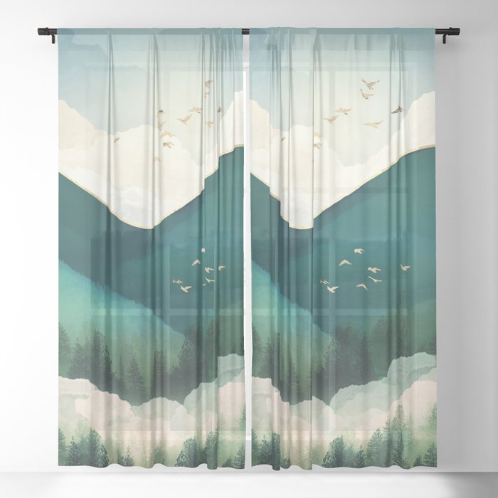 Emerald Hills Sheer Curtain