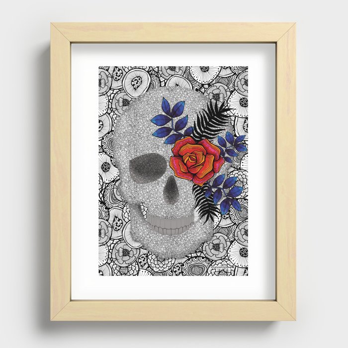 Pupo´s Skull Recessed Framed Print