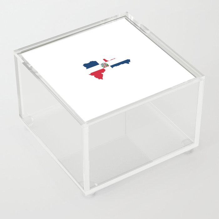 Shape Of Country : Dominican Republic 4 Acrylic Box