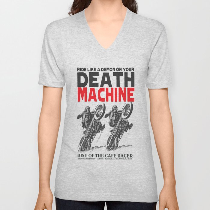 Death Machine V Neck T Shirt
