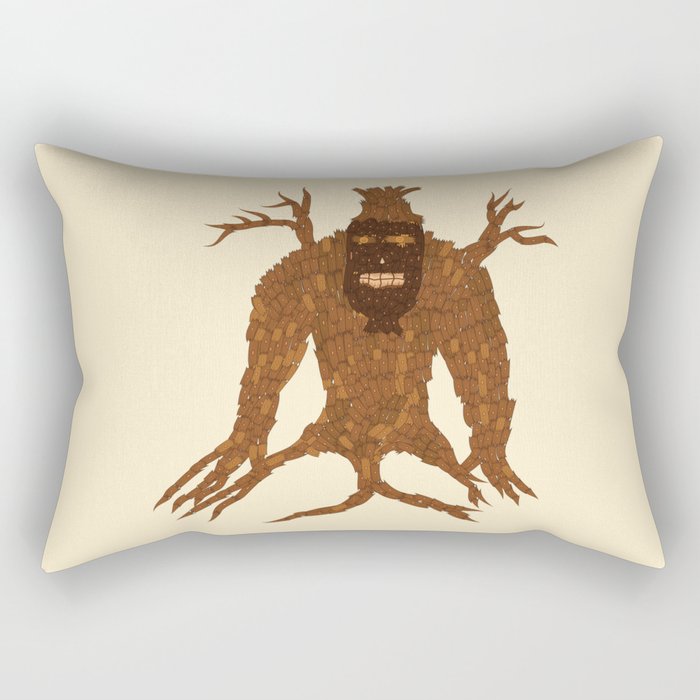 Tree Stitch Monster Rectangular Pillow