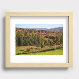 Fall into Vermont Leaves Recessed Framed Print