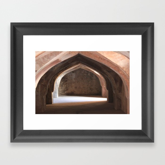In the catacombs Framed Art Print