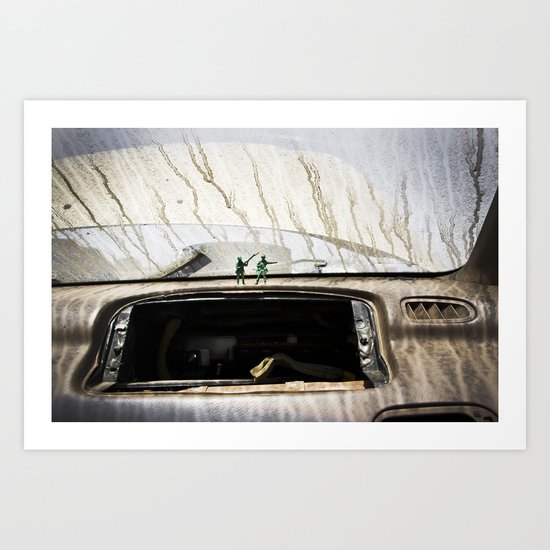 "JUNKYARD ARMY" Art Print