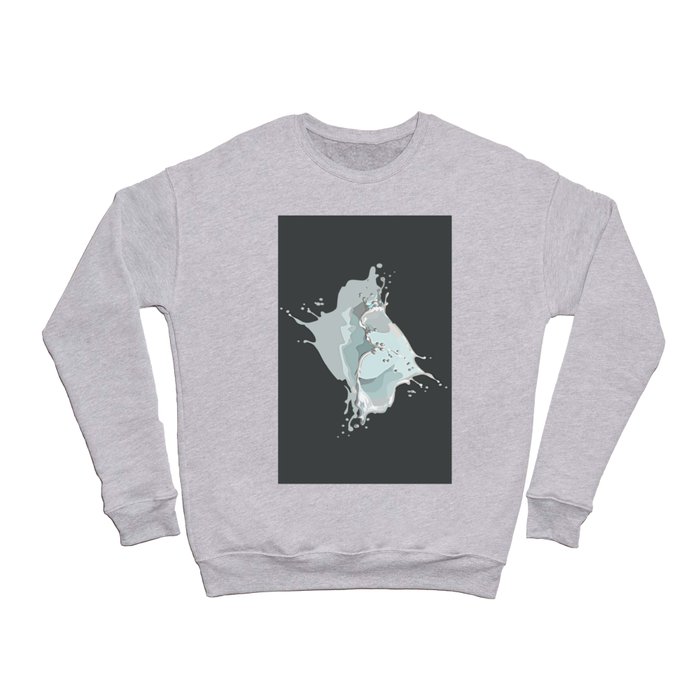 Pale Mint Ocean Splash Crewneck Sweatshirt
