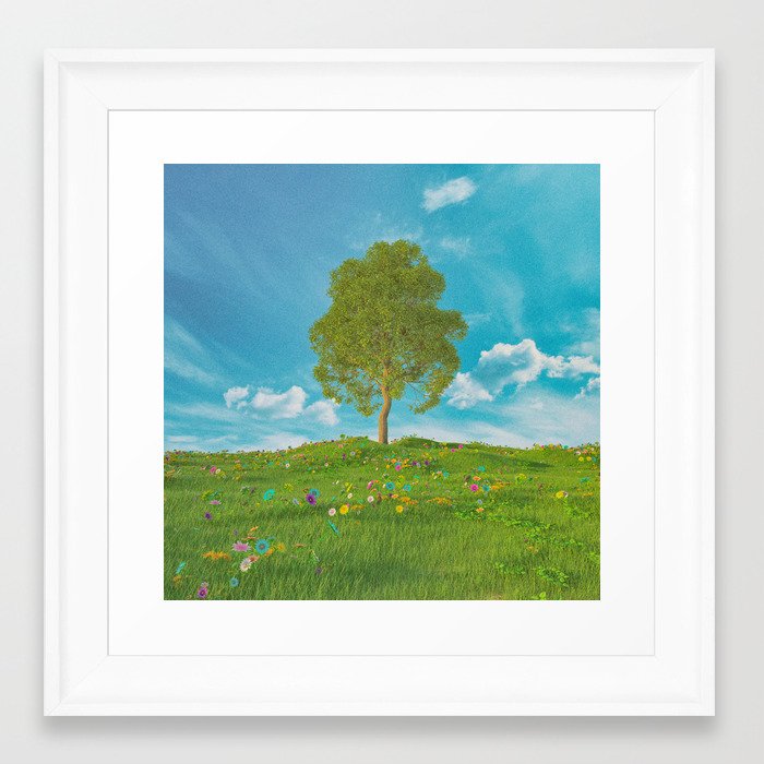BREATHE Framed Art Print by beeple | Society6