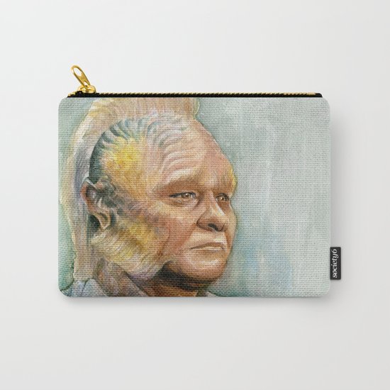 Neelix Watercolor Portrait Voyager Talaxian Geek Sci-fi Art Carry-All Pouch