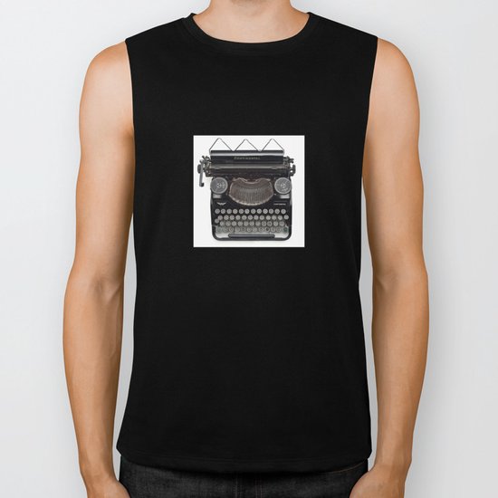 Continental Type writer Biker Tank