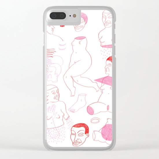 Pink Clear iPhone Case