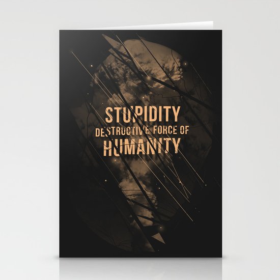 Stupidity Stationery Cards
