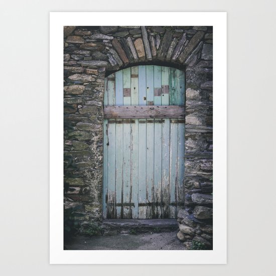 Old Blue Door II Art Print