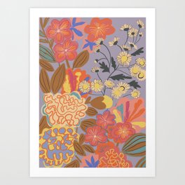 Floral mood Art Print