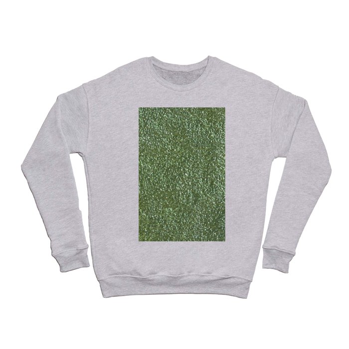 Silver green metal Crewneck Sweatshirt
