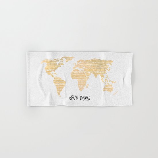 Hello World Hand & Bath Towel