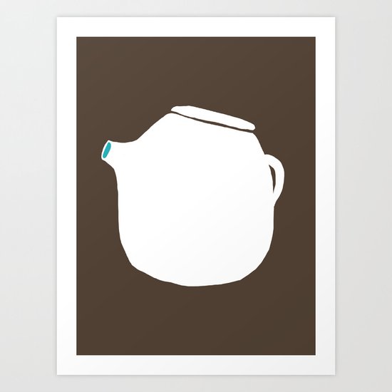 Grey Pot Art Print