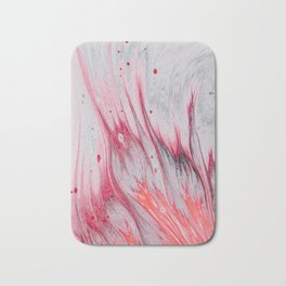 Red & grey flames Bath Mat