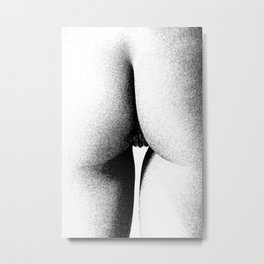 Abstract woman ink work Metal Print | Nudewoman, Black and White, Ass, Abstract, Illustration, Butt, Curated, Drawing, Hot, Naked 