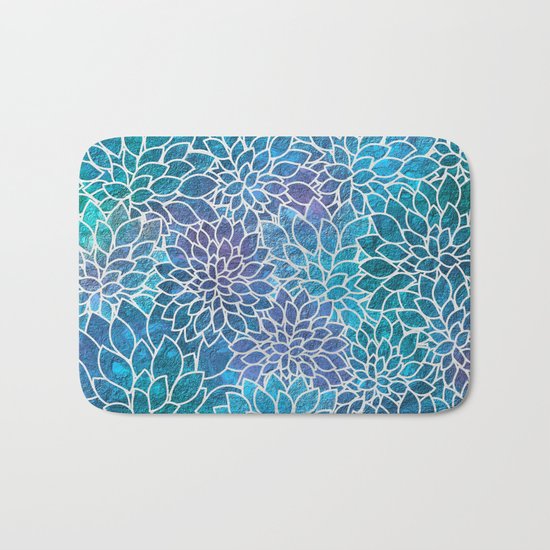 Floral Abstract 10 Bath Mat