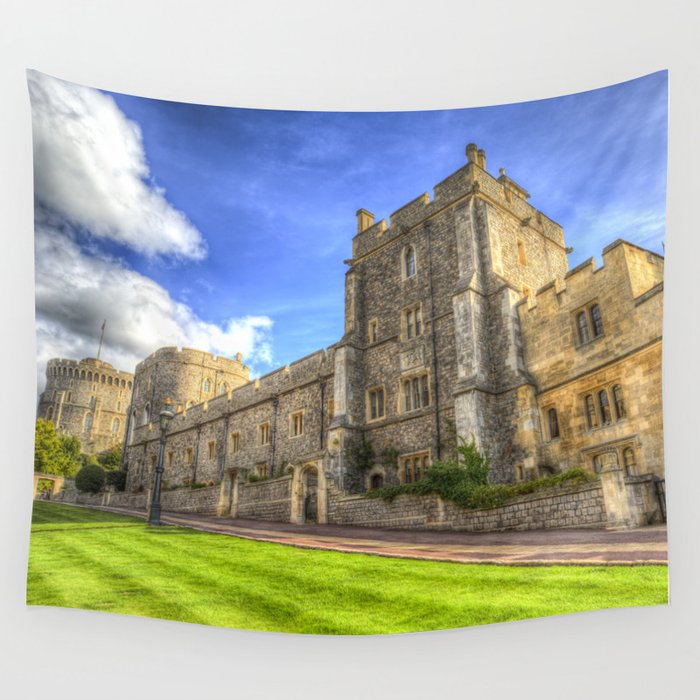 Windsor Castle Wall Tapestry by David Pyatt  Society6