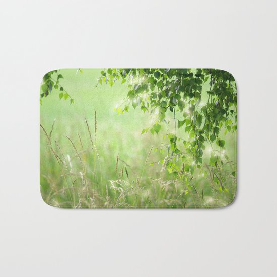 Birch leaves Bath Mat