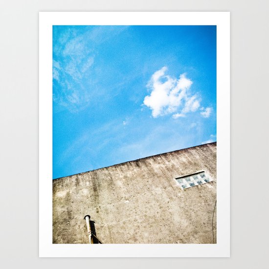 Blue and Grayy Art Print