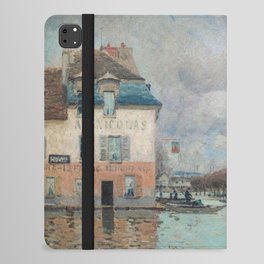 Alfred Sisley - Flood at Port-Marly 1876 iPad Folio Case