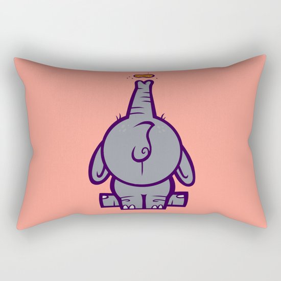 Peanut The Elephant Rectangular Pillow