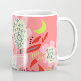 Abstract Floral Sunflowers Sunset Colours  Coffee Mug