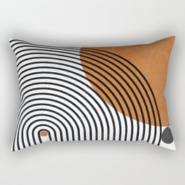 Modern Mid Century Rectangular Pillow