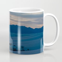 Distant Mountains - Sunset at White Sands National Park, New Mexico, USA Coffee Mug