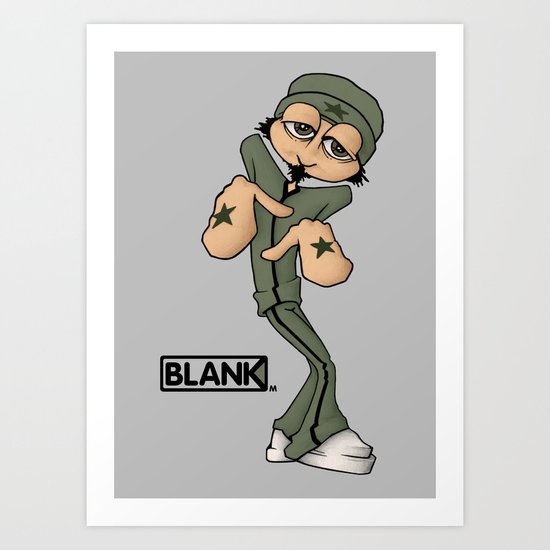 BLANKM GEAR - BREAKDANCE T SHIRT Art Print
