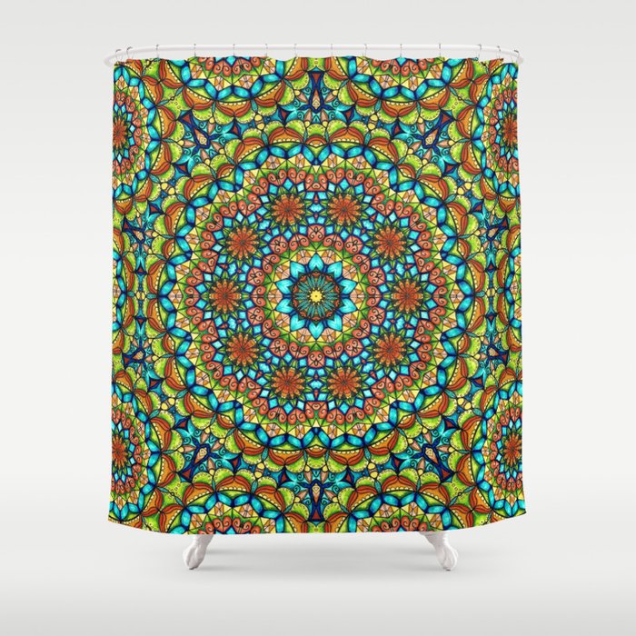Bohemian Mandala Shower Curtain