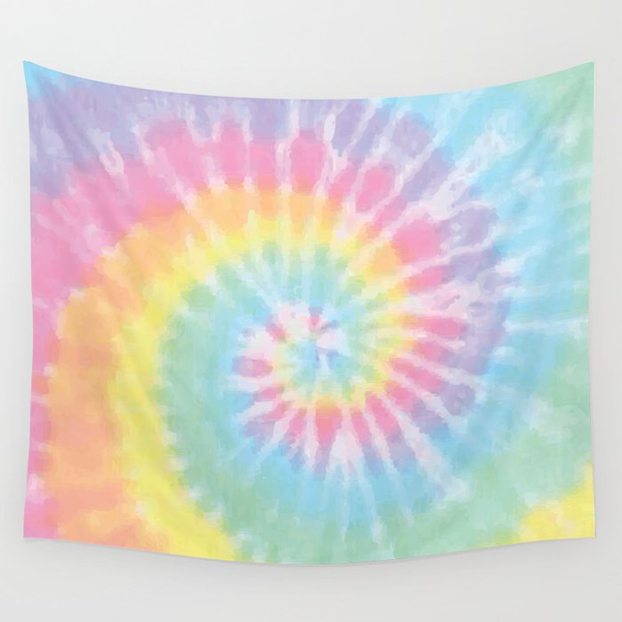 Pastel Tie Dye Wall Tapestry By Kate Co Society6 - How To Make A Tie Dye Wall Tapestry
