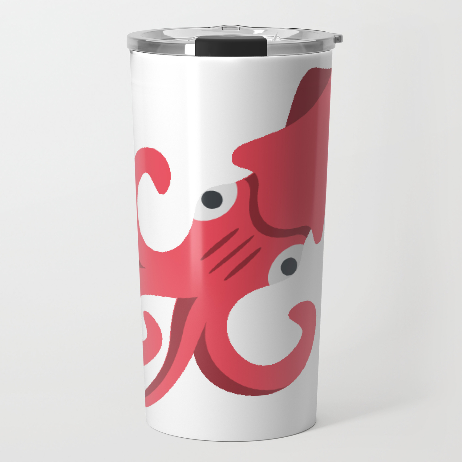 Squid Emoji Travel Mug By Azza1070 Society6
