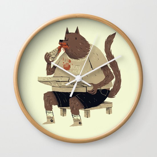 hungry like the wolf Wall Clock