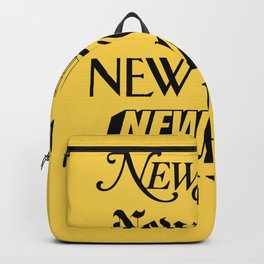 New York City Yellow Taxi and Black Typography Poster NYC Backpack | Wall, Home, Office, Posters, Brooklyn, Studio, Skyline, Manhattan, Art, Font 